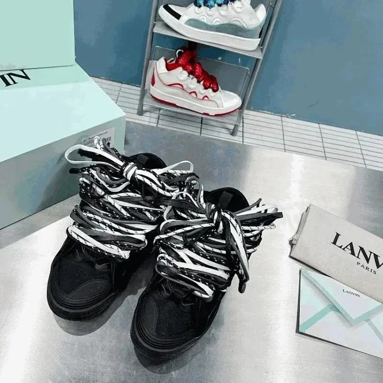 LEATHER CURB SNEAKERS（22+ Styles）  